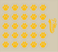 Paw Award Decals (Athletic Yellow)