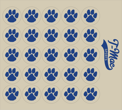 Paw Mini Award Decals (Blue)