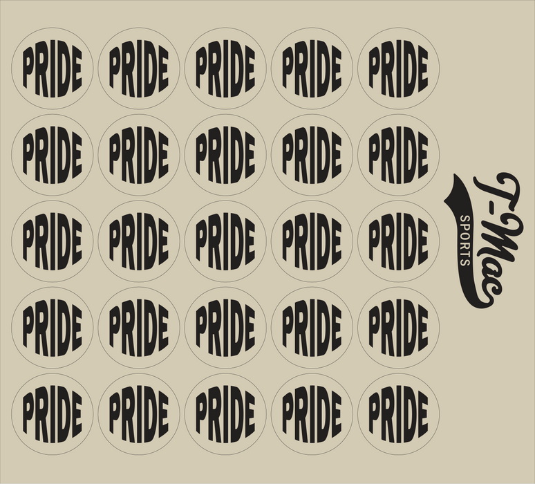 Pride Mini Award Decals (Black)