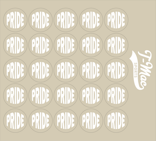 Pride Mini Award Decals (White)