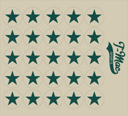 Star Mini Award Decals (Forest Green)