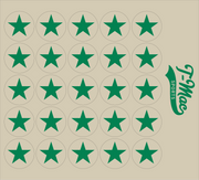 Star Mini Award Decals (Green)