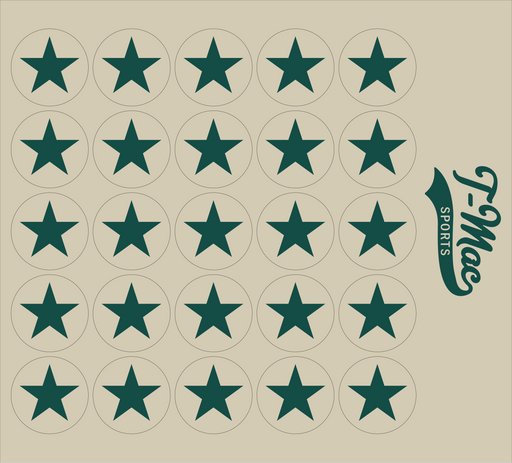 Star Mini Award Decals (Forest Green)