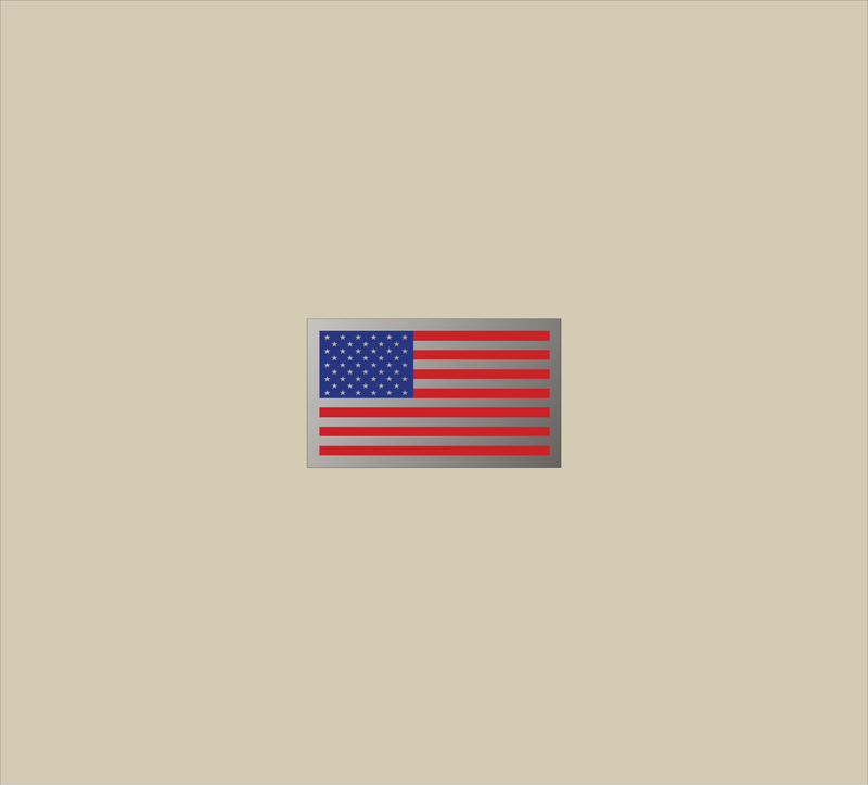 USA Flag Chrome (Chrome Outline)