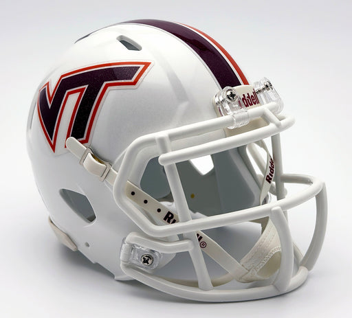 2 football helmets Virginia Tech Hokies (Alternate 2) Mini Football Helmet