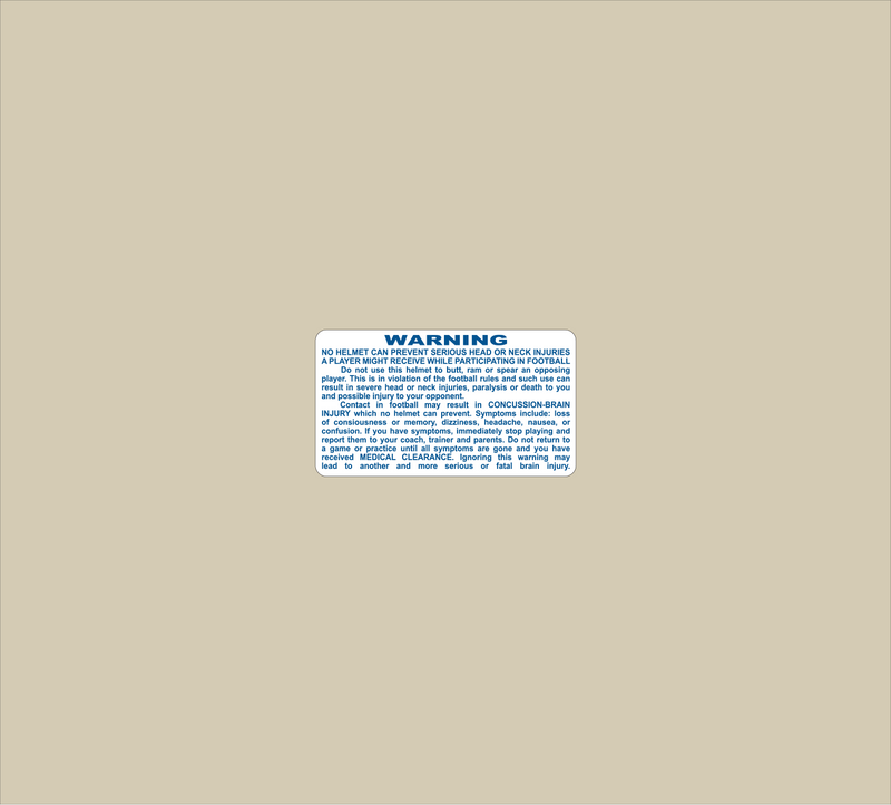 Mini Warning Label