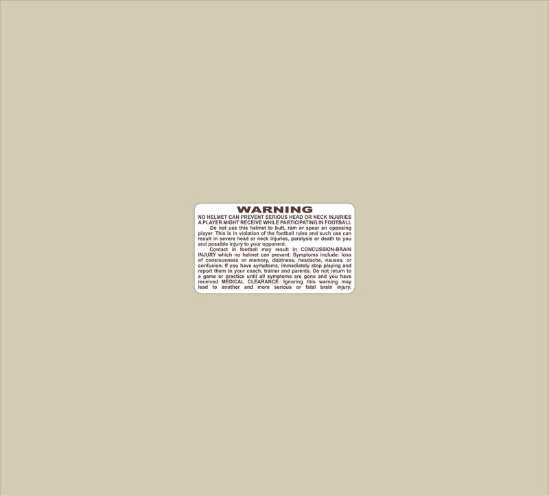 Mini Warning Label