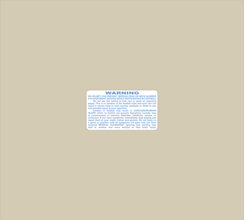 Mini Warning Label