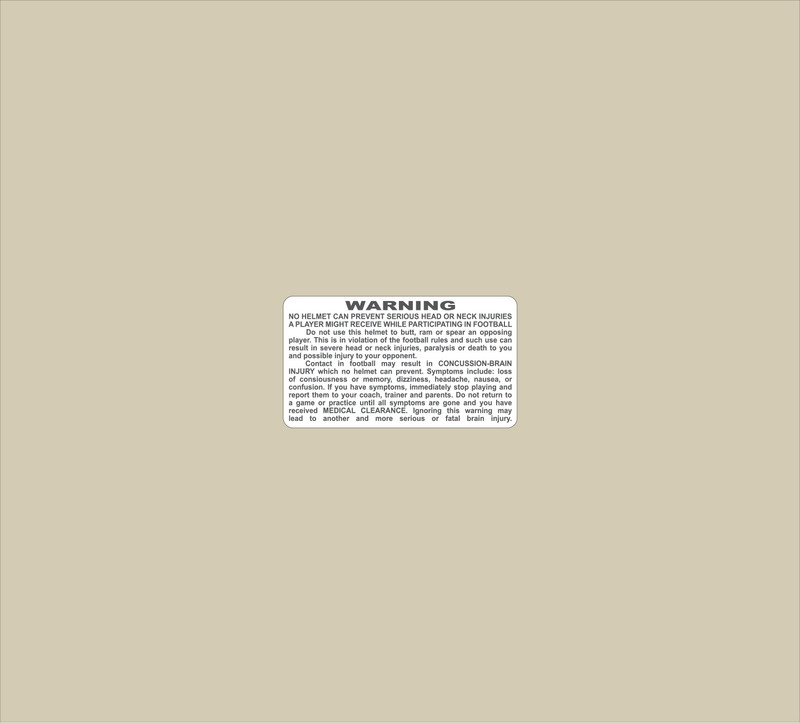 Mini Warning Label