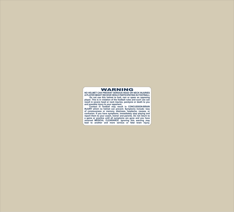 Mini Warning Label