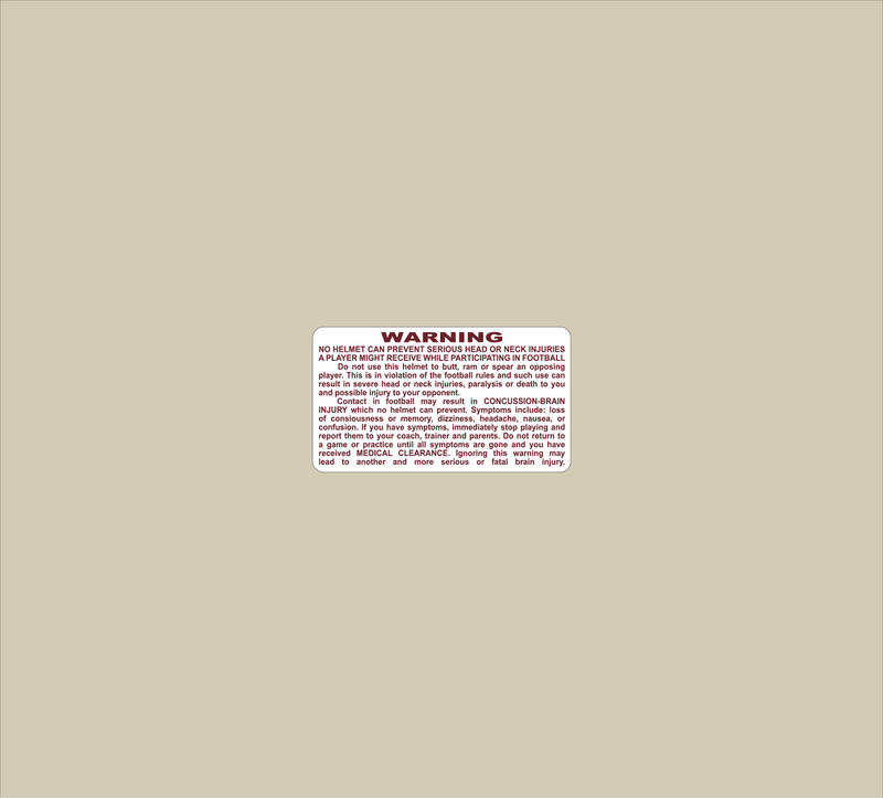 Mini Warning Label
