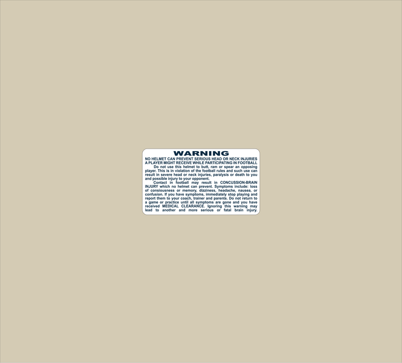 Mini Warning Label