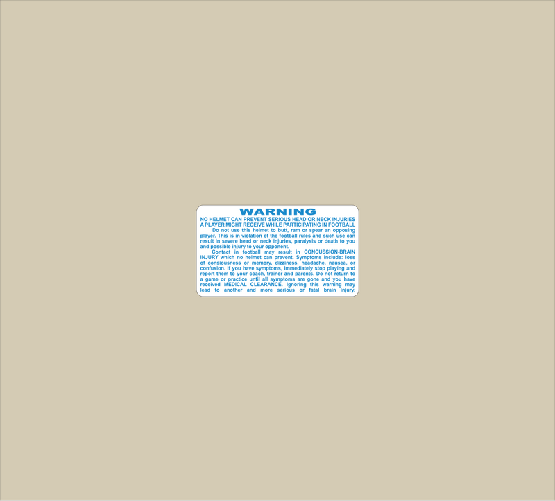 Mini Warning Label