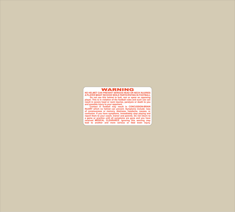 Mini Warning Label
