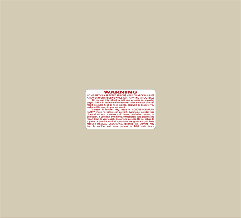 Mini Warning Label