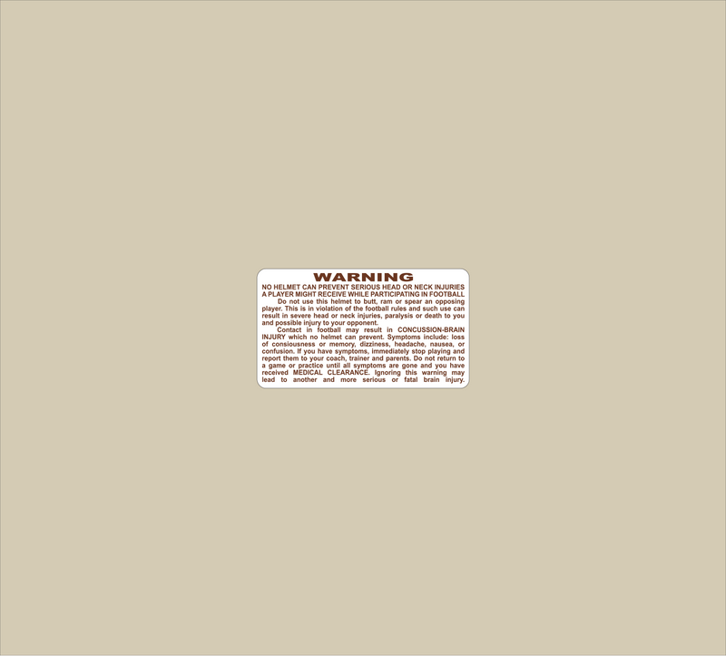 Mini Warning Label