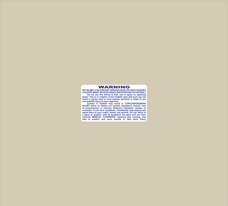 Mini Warning Label