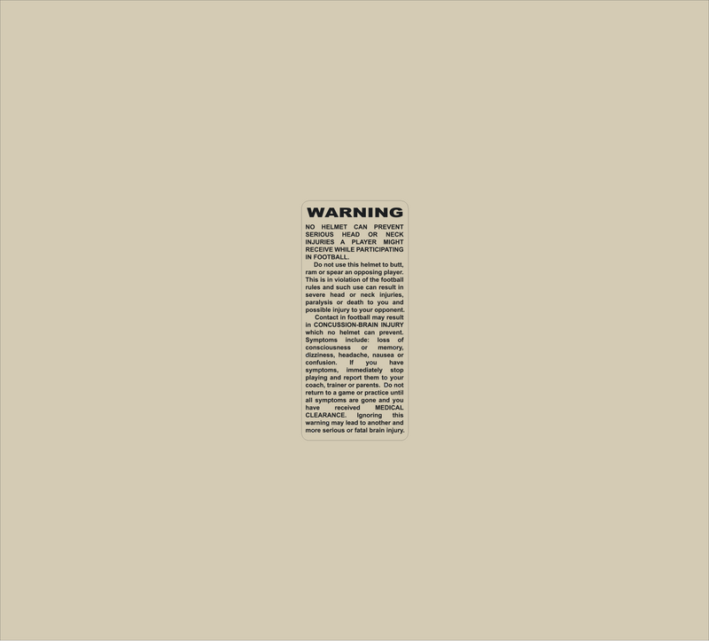 Mini Warning Label (Vertical)
