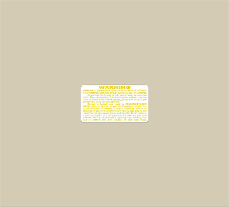 Mini Warning Label