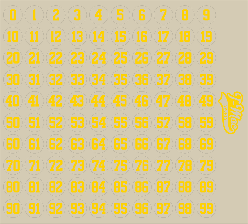 Wolverines Mini Numbers