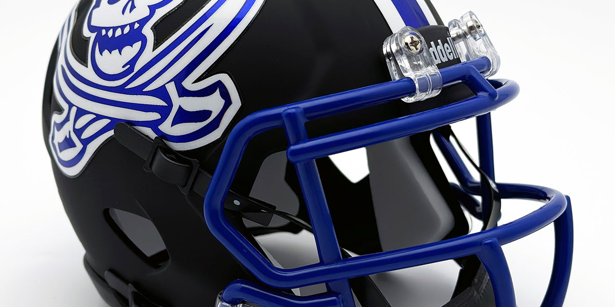 Xenia (OH) (Alternate Black) High School Mini Football Helmet — T-Mac Sports