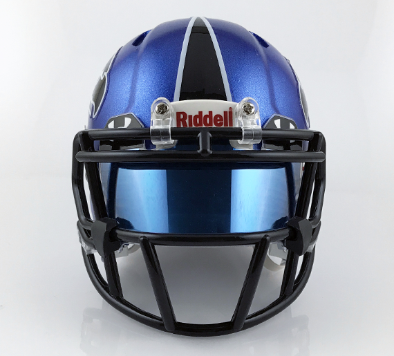 T-Mac Sports Authentic Mini Helmet Visor Inserts Blue Mirror T-Mac Sports Authentic Mini Helmet Visor Inserts Blue Mirror