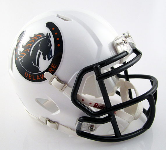 Delaware Hayes, Mini Football Helmet - T-Mac Sports