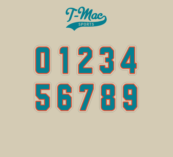 Dolphins Mini Numbers