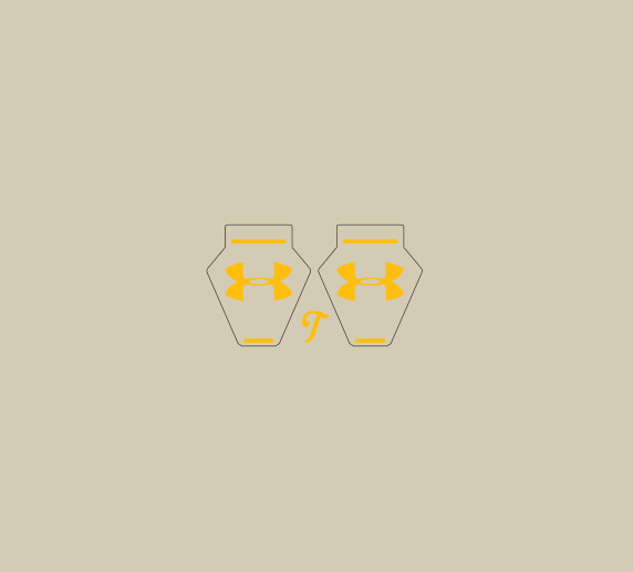 Mini UA Clip Decals, Mini Visor Clip Decals - T-Mac Sports