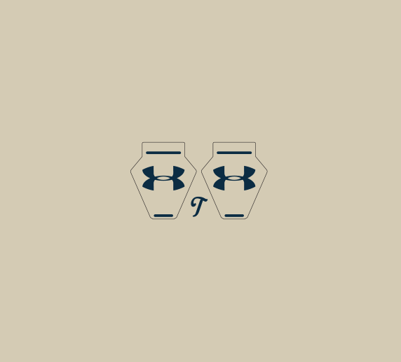 Mini UA Clip Decals, Mini Visor Clip Decals - T-Mac Sports
