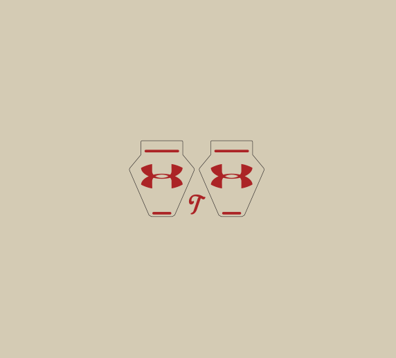 Mini UA Clip Decals, Mini Visor Clip Decals - T-Mac Sports