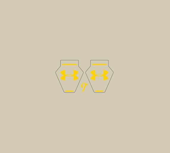 Mini UA Clip Decals, Mini Visor Clip Decals - T-Mac Sports