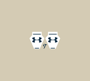 Mini UA Clip Decals, Mini Visor Clip Decals - T-Mac Sports